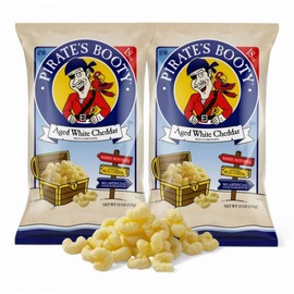 Pirate Snack, Aged White Cheddar Puffs, 18 oz (Pack of 2) – Light, Crunchy & Delicious Cheese Snacks for the Whole Family!