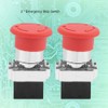 2PCS Red Sign Emergency Stop Switch Button Stop Micro Switch