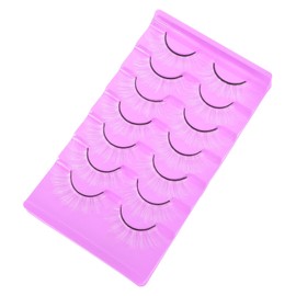 Baluue 7 Pairs White False Eyelashes Natural Look Lightweight Fake Lashes for Cosplay and Daily Wear Soft Synthetic Fibers for Women and Parties