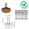 cyclingcolors 4 x furniture gliders with thread, Teflon gliders, thread