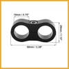 Partuto 4pcs Black AN10 19mm Car Hose Separator Clamp Adapter