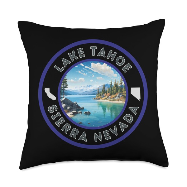 Lake Tahoe Sierra Nevada Throw Pillow