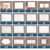 AHANDMAKER Bookbinding Easy Scrapbooking Tool, Wood L-Shaped Ruler T-Shaped Ruler