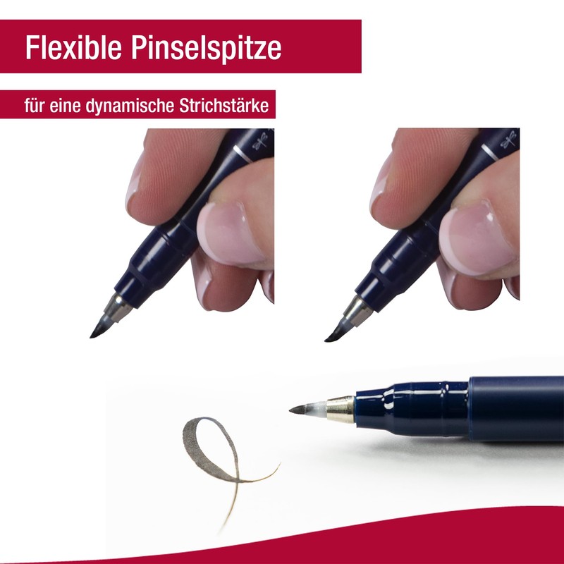 Tombow Fudenosuke Triology Set + Fudenosuke Twin Elastic Brush Tip