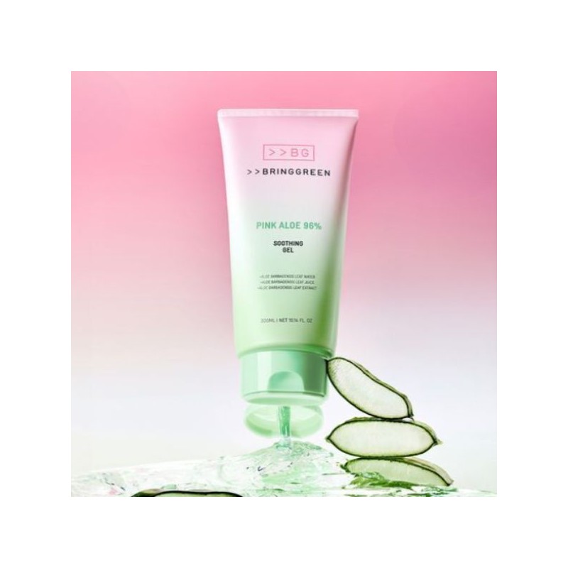 BRING GREEN Aloe 97% /Pink Aloe 96% Soothing Gel 300ml,