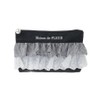 Maison de Fleur 08000522300 Front Ruffle Pouch, Black, F Pouch, Drawstring Bag