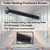 100pcs Trailer Deck Screws Self Tapping 2-1/2 in, 1/4-20 Thread,