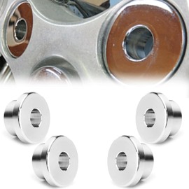 VPZMT Handlebar Riser Bushings for Harley Softail Sportster Dyna 1984-2016, Street Bob, Low Rider, CVO, Super Glide, Wide Glide, Switchback, Fat Bob, Sturgis, Daytona (Chrome)