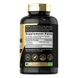 Glutamina 1500mg Apoyo + Reparación Músculo (240) Americano Sabor Sin Sabor