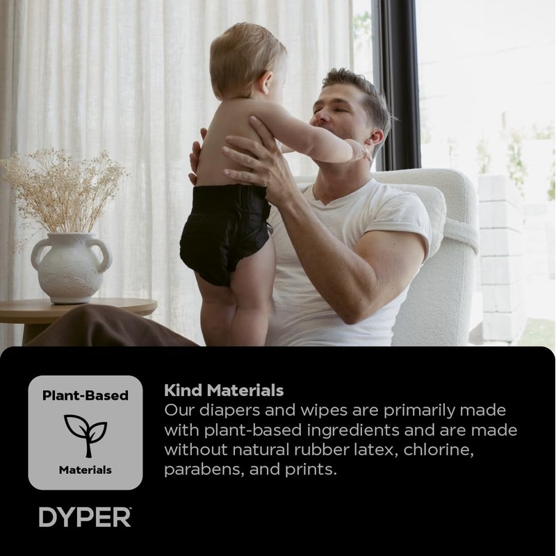 DYPER - Charcoal Enhanced Day & Overnight Disposable Baby Diapers