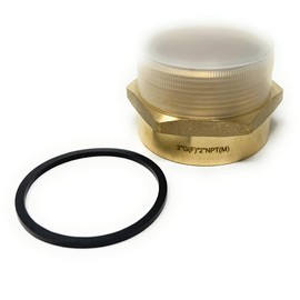 G Thread (Metric BSPP) Female to NPT Thread Male Pipe Fitting Adapter - Lead-Free Adapter (2 inch)