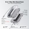 PULWTOP USB-C Stand Hub with SSD Enclosure for Mac Mini,