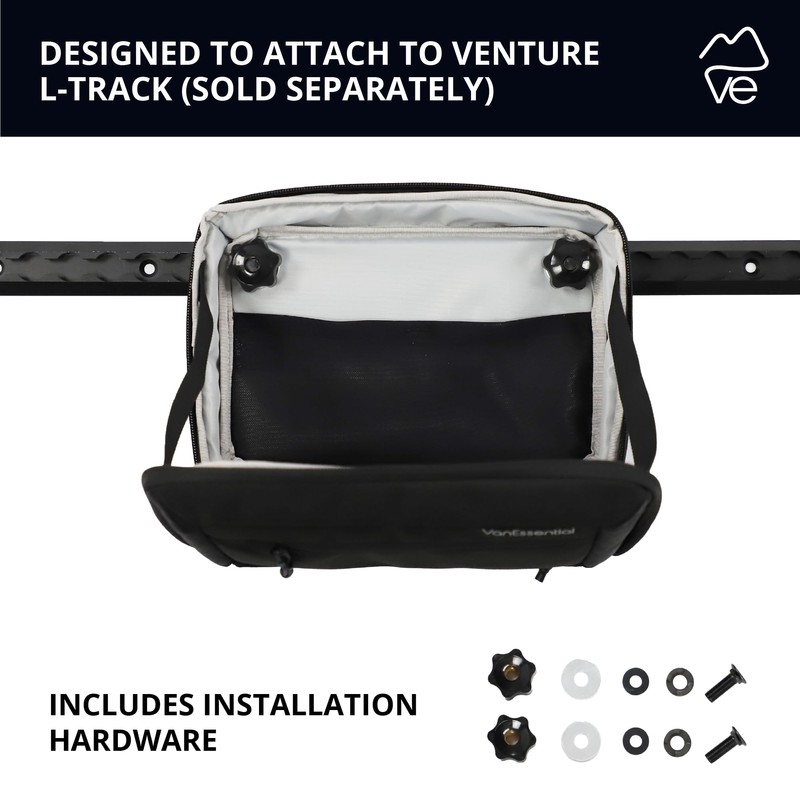 VanEssential Soft Sided Venture L-Track Mounted Storage Bag Large