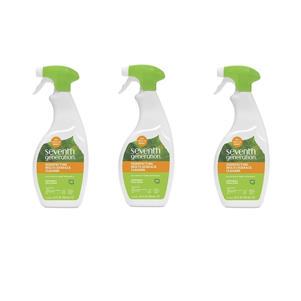 Seventh Generation Disinfecting Multi-Surface Cleaner Lemongrass Citrus Scent 26 oz