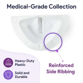 Urine Hats for Toilet - Reinforced Ribbing Stool Sample Collection Kit - Standard Fit Urine Collection Hat for Toilet - Specimen Collector Urine with Durable Materials - 4 Pack