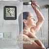Yariaii Waterproof Shower Clock, Digital Bathroom Kitchen Wall Clock Timer