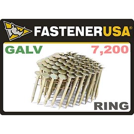 1-3/4" RING GALV COIL ROOFING NAILS 7,200ct | CRN134R