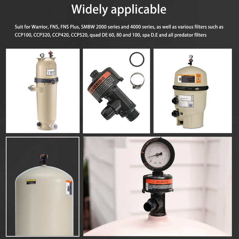 Dicsley 98209800 98209803 Manual Air Relief Valve with Pressure Gauge