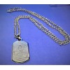 St. Christopher Stainless Steel Dogtag pendant, 24" chain