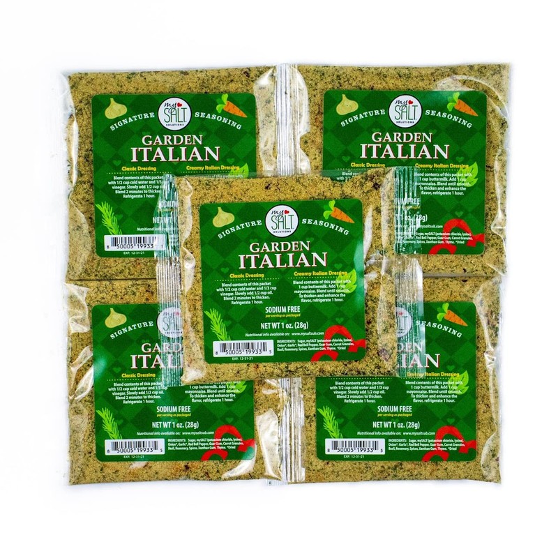 My Salt Mezcla De Aderezo Para Ensalada Italiana Garden, Sin