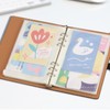 EKKONG A5 Binder Pockets, 6 Holes Zip Folder, Waterproof, Zip