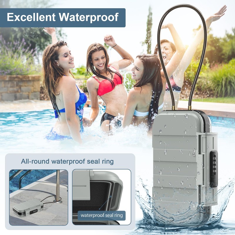 Newest Travel Safe Box for Home, Ankilo Portable Beach Safe