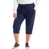 Just My Size Women's Plus-SizeFrench Terry Capri with Pockets