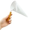HXymxkeqi 2Pcs Reusable Flannel Coffee Filters with Wood Handle, Washable