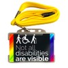 Not All Disabilities are Visible Disability ID Card & Yellow