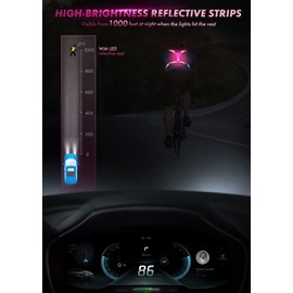 Fokia Kunbio LED Reflective Running Vest Gear,Light Up Vest Runners Night Walking USB Rechargeable,Up to 11hrs Light with Adjustable Waist/Shoulder for Women Men Kids (Pink)