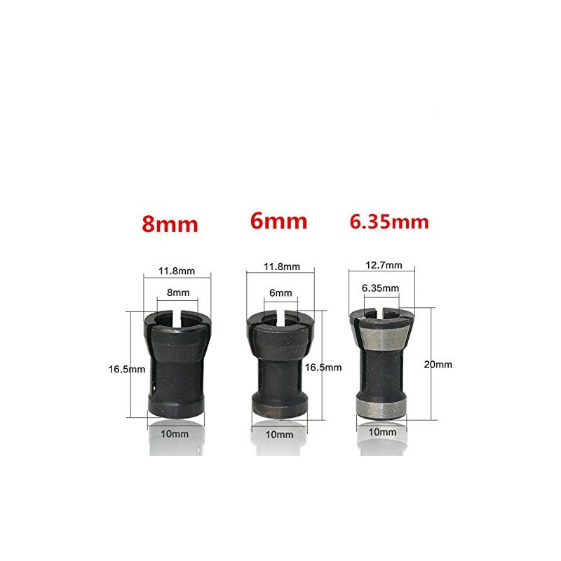 Router Bit Adapter for Router Bit HSS Split Bushing Collet