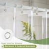 Seenus PEVA 8G Clear Shower Curtain Liner 75 inch Long