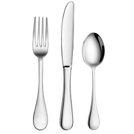 Artaste 59380 Rain 18/10 Stainless Steel Flatware 36-Piece set, Service of 12