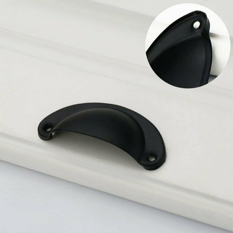 ACBBMNS 30pcs Shell Cup Handles Half Moon Vintage Cupboard Door