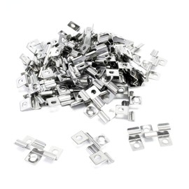Wiltec 50 x Stainless Steel Clips 7 mm Decking Mounting for 7 mm Side Groove, Stainless Steel Mounting Bracket