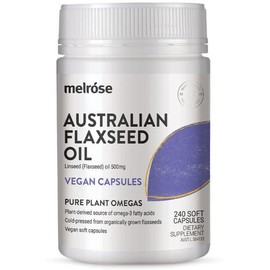 Melrose Buy Melrose Organic Flaxseed Vegan 500mg 240 Capsules Online