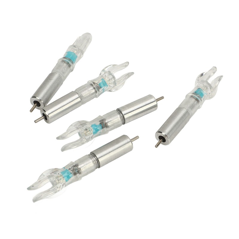 5PCS LED Lighted Nocks Plastic Shell Easy Installation for 6.2mm