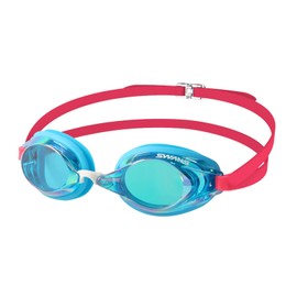 Swans SR-2MEV SBRU Fina Approved Adult Racing Goggles - Sky Blue/Ruby