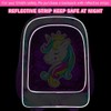 FTJCF 3Pcs Rolling Backpack for Girls, Kids Unicorn Roller Bookbag