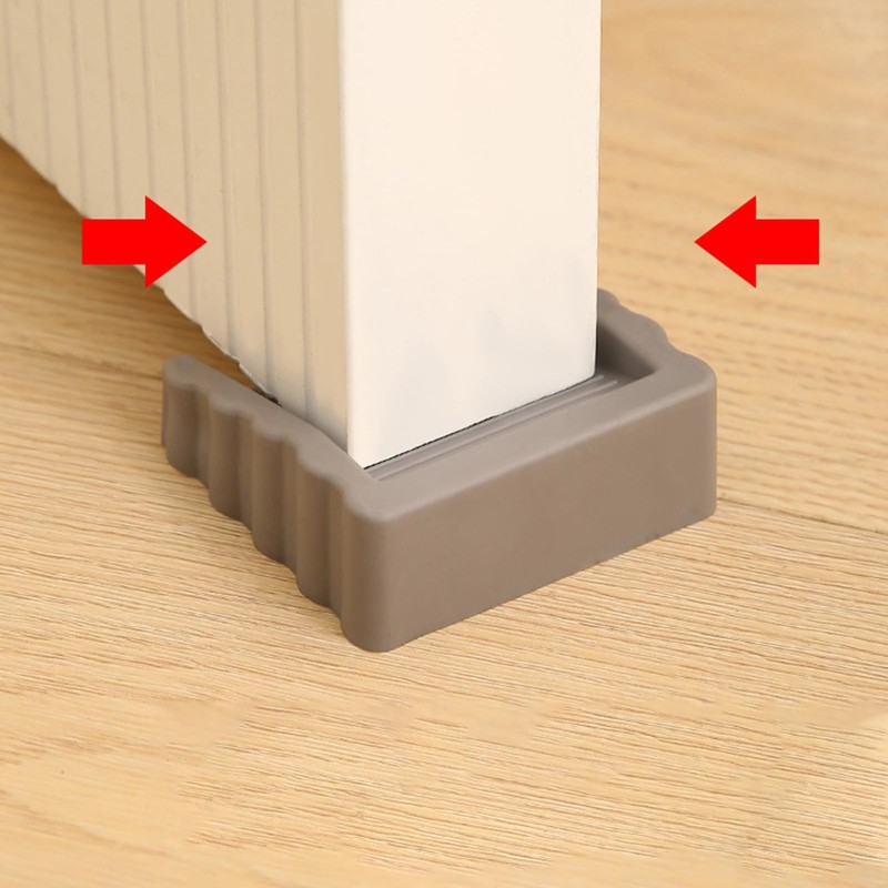 Rubber Door Stoppers Wedge,Bidirectional Door Stops,Small Size Cube Doorstop for