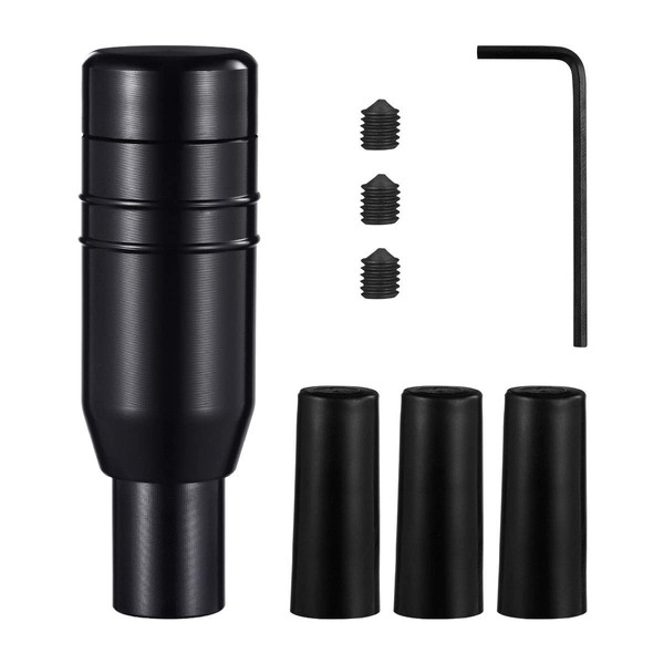 WINOMO Automatic Car Stick Shift Knob Cover Lever Universal Fit (Black, Random Color of Screws)
