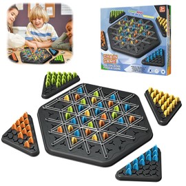 Triggle Game Funny Triggles Game Triggle Game with Rubber Bands Triggle Chess Game Interactive Plug-in Game Triangle Chessboard Game Triggle Game for Family Parties with Children and Adults