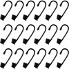 Ferraycle 20 Pieces 1/4 Inch Plastic Coated Bungee Cord Hooks
