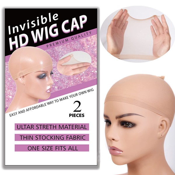 RECOOL 20 PCS HD Wig Cap For Lace Front Wig