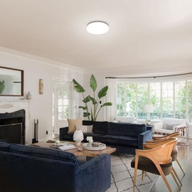 ENUOTEK 15 W LED Ceiling Light Flat Bathroom Dimmable Ceiling Lamp Wet Room IP54 Cool White 5000 K Diameter 22 cm Bathroom Bedroom Hallway Kitchen Living Room Balcony Round Lamp