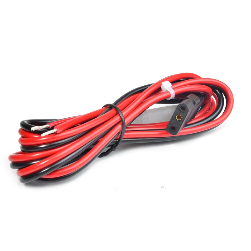2-Wire 3 Pin CB Radio Power Cord with Stripped ends,