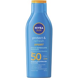 Protector Solar Corporal NIVEA SUN Protect & Refresh Sport En Loción FPS 50+ 200Ml, Rápida Absorción