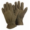 Briers Medium Ladies Washable Leather Gardening Gloves - Green