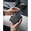 VULKIT Carteras Delgada Hombre RFID de Piel Genuina, con 9