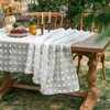 Bringsine Thanksgiving Tablecloth Disposable Table Cover Square Floral Cloth for